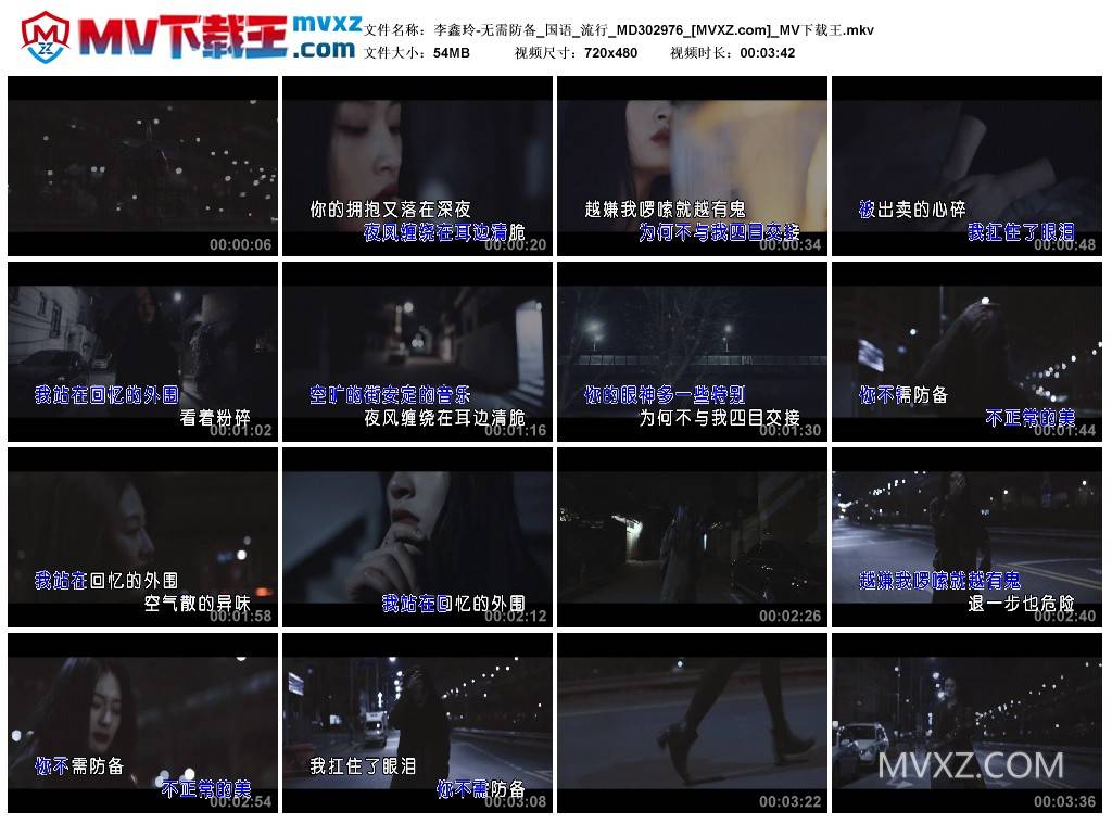 李鑫玲-无需防备_国语_流行_MD302976